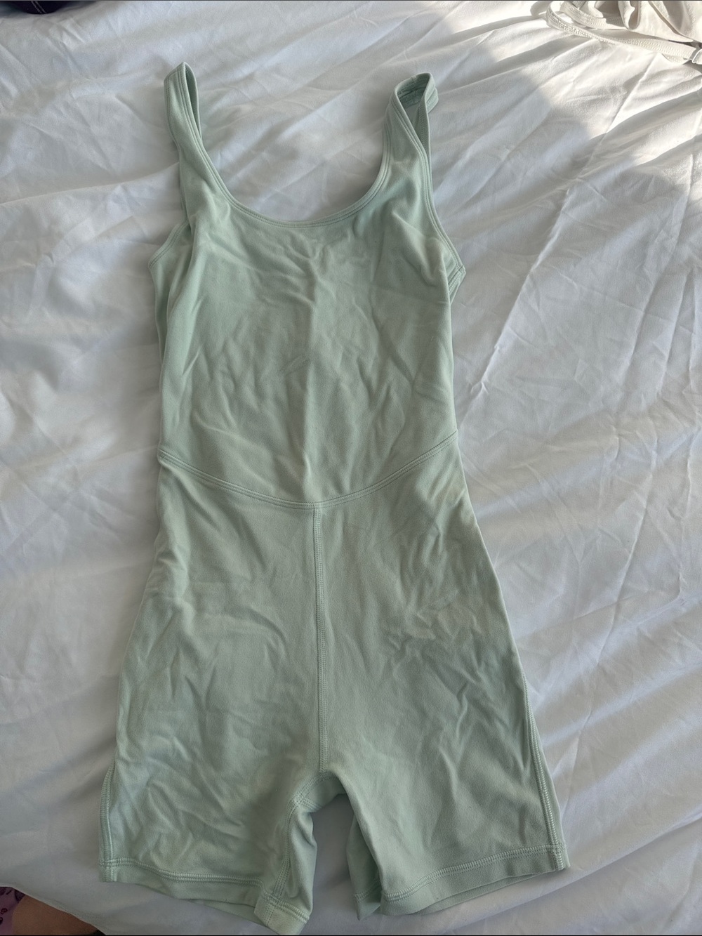 Aritzia Mint Green Sleeveless Romper